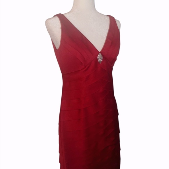Vintage Red Sleeveless Dress - Picture 4 of 5